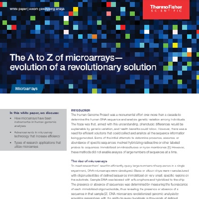 The A to Z of microarrays